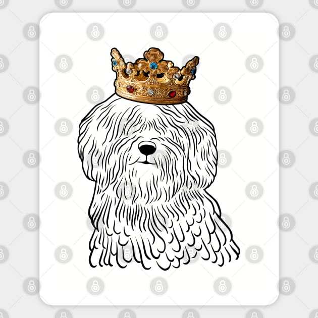 Puli Dog King Queen Wearing Crown Sticker by millersye